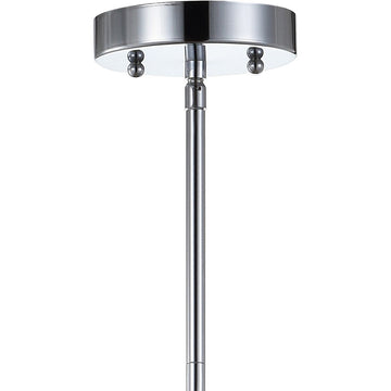 Avah Metal/Crystal Adjustable LED Drop Chandelier - JONATHAN Y